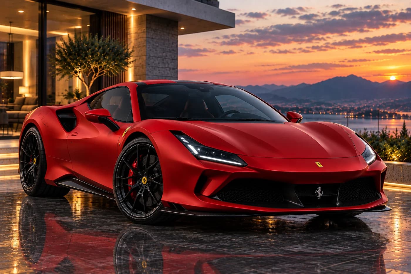 Photo Extinction Ferrari Red
